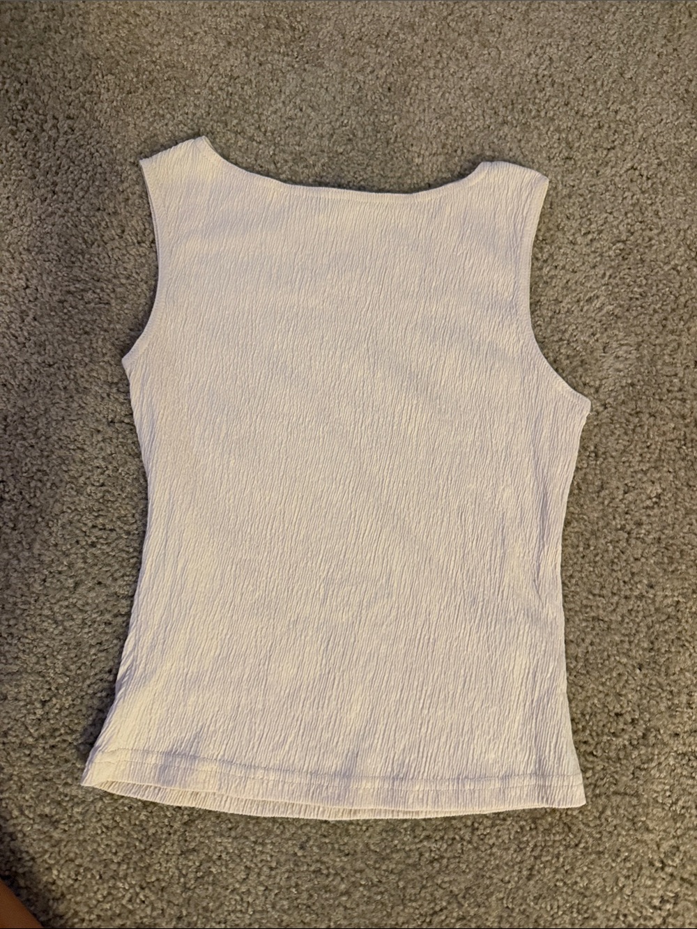 Women’s Sleeveless Textured Tank Top - cream color